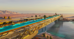 Найдовший у світі підвісний басейн побудують у пустелі на даху готелю: яка його довжина (ВІДЕО)