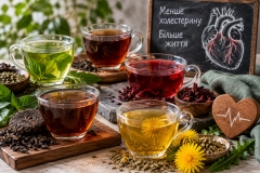 5 чаїв, які допомагають тримати холестерин під контролем