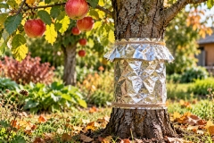 Фольга замість хімії: простий осінній спосіб захистити плодові дерева від шкідників