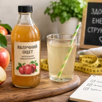 Яблучний оцет для схуднення: чи справді допомагає і як може нашкодити здоров’ю