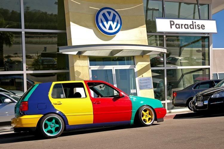 Harlekin Volkswagen наклейка